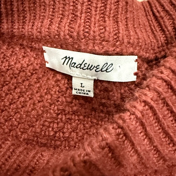 Madewell Crew Neck Sweater - Rust - Picture 3 of 5